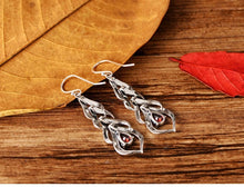 Load image into Gallery viewer, Sterling Silver Natural Vintage Gemstone Drop Earrings For Women