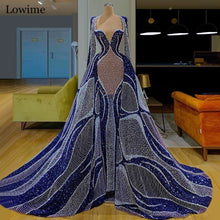 Load image into Gallery viewer, Special Sparkly Muslim Celebrity Dress Mermaid Beading Formal Evening Dress Berühmtheitskleid Vestido De Festa Turkish Prom Gown