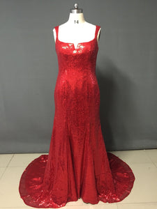 Celebrity Dress Sexy V Neck Spaghetti Strap Backless Dresses Red Evening Dresses