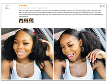 Load image into Gallery viewer, 4B 4C Afro Kinky Curly Clip In Human Hair Extensions Brazilian Remy Hair 100% Human Hair Natural Black Clip Ins Bundle Dolago