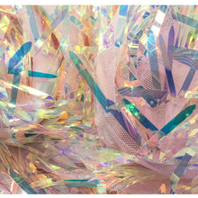 Load image into Gallery viewer, Elastic High Waist Sequin Tassel All-match Women&#39;s Mesh Skirt