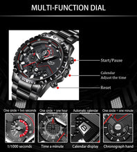 Load image into Gallery viewer, Men Watches Top Luxury Brand Fashion Sport Waterproof Chronograph Stainless Steel Wristwatch