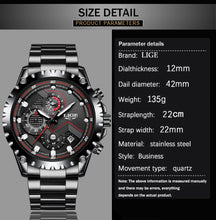 Load image into Gallery viewer, Men Watches Top Luxury Brand Fashion Sport Waterproof Chronograph Stainless Steel Wristwatch