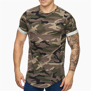 Men Bodybuilding Slim O-Neck Short Sleeve t Shirts