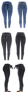 High Waist Jeans Slim Fit Stretched Denim Jeans For Women