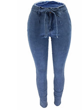 Load image into Gallery viewer, High Waist Jeans Slim Fit Stretched Denim Jeans For Women