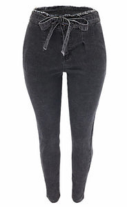 High Waist Jeans Slim Fit Stretched Denim Jeans For Women