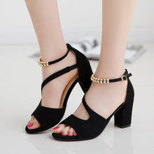 Load image into Gallery viewer, Women Casual Shallow Peep Toe High heels Wedding Party Shoes