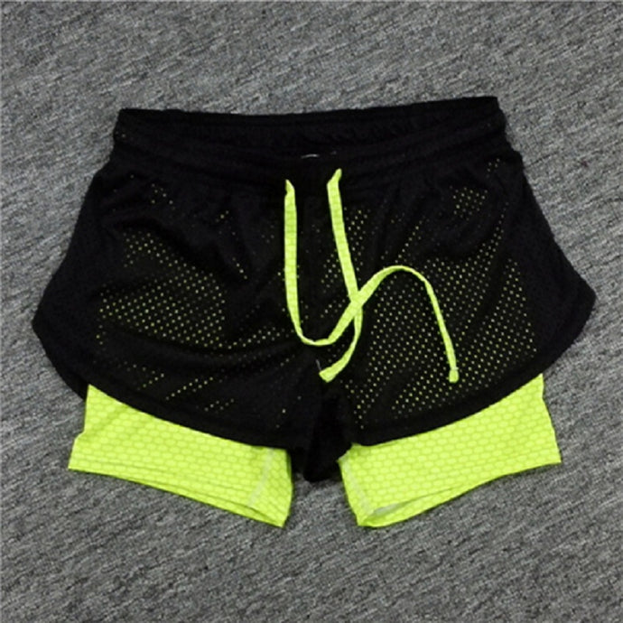 Summer Double Layer Shorts Women Skinny Fitness Shorts Women Elastic Casual Shorts Female Joggings pantalones cortos mujer