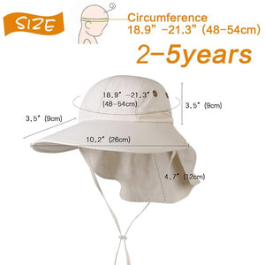 FURTALK Summer Sun Hat with Neck Flap Women Men Wide Brim Waterproof UPF 50+ UV Protection Visor Hat Hiking Ponytail Safari Hats