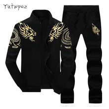 Load image into Gallery viewer, Tracksuit Men Sets  Suit Sweatshirt +Sweatpants 2 Pieces Sets