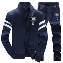 Load image into Gallery viewer, Tracksuit Men Sets  Suit Sweatshirt +Sweatpants 2 Pieces Sets