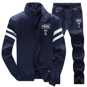 Tracksuit Men Sets  Suit Sweatshirt +Sweatpants 2 Pieces Sets