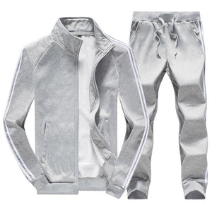 Tracksuit Men Sets  Suit Sweatshirt +Sweatpants 2 Pieces Sets