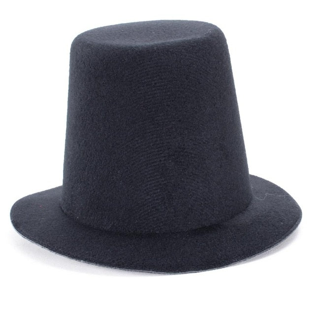 Mini Top Tall Hat Man Women Wedding Party Fascinator Hat EVA 9cm Millinery Hat Base DIY Craft  Solid Man Women Dance Hat A006