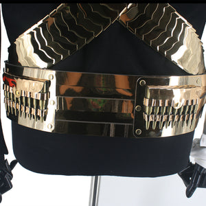 Rare MJ Michael Jackson Classic JAM Jacket & Metal Belt Bullet Punk Exactly Same High Collection Halloween Costume Show