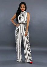 Load image into Gallery viewer, Women&#39;s loose slim casual jumpsuit print straight trousers African Print Fashions