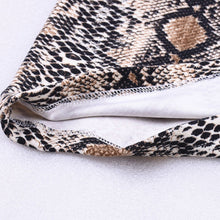 Load image into Gallery viewer, Winter Women Skirt Vintage Sexy Snakeskin Patterned Bodycon Skirt Sexy High Waist Elastic Short Pencil Skirt saia