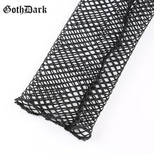 Load image into Gallery viewer, Goth Dark Vintage harajuku Egirl Gothic T-shirts Emo Women Aesthetic 2020 Longsleeve Mesh Embroidery Heart Female Tshirt Chic