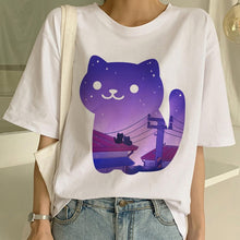 Load image into Gallery viewer, Women Fashion Graphic Print Casual Short Sleeve T shirt