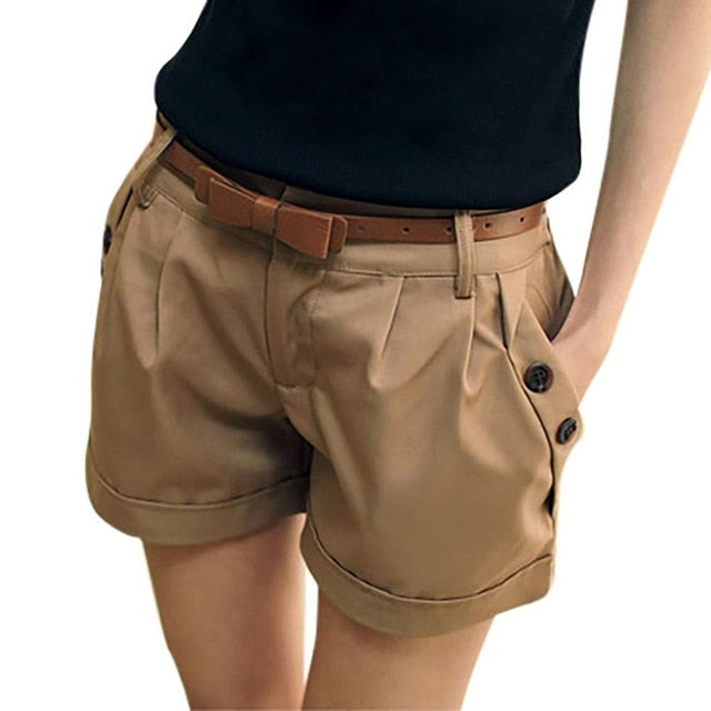 Women High Quality Shorts England Style Casual for Ladies