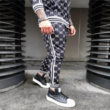 Load image into Gallery viewer, New 3D Colorful Plaid Men Sport Zipper suit Autumn Tracksuit Set Male Sweatshirt Running Jackets Men Tracksuit Sets gym Mens set