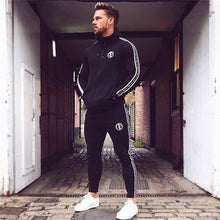 Load image into Gallery viewer, Gym Sportswear Suit Men Running Sport Tracksuits Fitness Sweatshirt Sweatpants Male Cotton Hoodie Pants Sets Jogging Tops Jacket