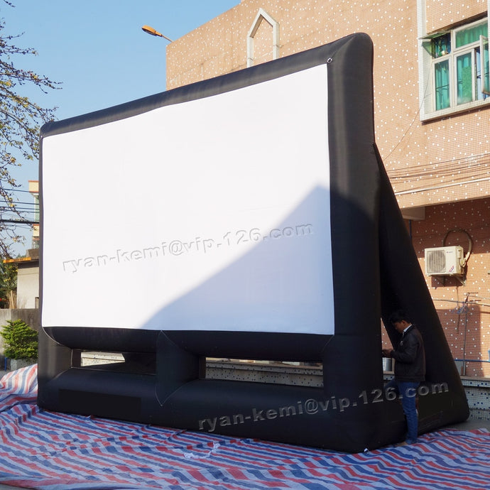 20ft inflatable large professional outdoor air cinema projection screen