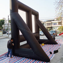 Load image into Gallery viewer, 20ft inflatable large professional outdoor air cinema projection screen