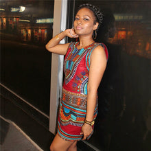 Load image into Gallery viewer, African Ankara Dashiki Print Dresses for Women