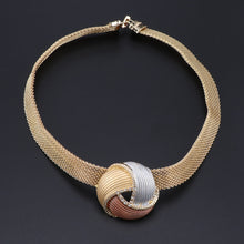 Load image into Gallery viewer, Gold Bridal Jewelry Sets for Women Bracelet Earrings Wedding Party Crystal Necklace Ring Jewelry Sets
