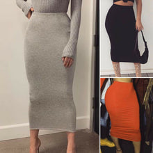 Load image into Gallery viewer, Office Pencil Skirt Stretch Women Bodycon Tube Womens Ladies Plain Plus Size Long Skirts 2019 Autumn Spring Stretchy Maxi Skirt