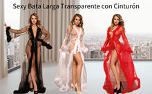 Load image into Gallery viewer, Lace Lingerie Robe Long Sheer Plus Size Sexy Dress Babydolls Women Transparent Dessous Sexy Hot Erotic Underwear With Fur R80759