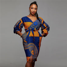 Load image into Gallery viewer, Women Dashiki Print Ladies Clothes Cardigan Fashion Full Lantern Sleeve