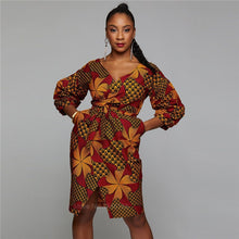 Load image into Gallery viewer, Women Dashiki Print Ladies Clothes Cardigan Fashion Full Lantern Sleeve