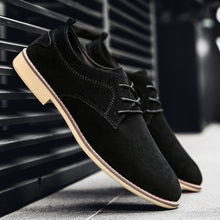 Load image into Gallery viewer, Suede leather shoes men Italian formal dress pointed toe oxford shoes