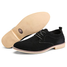 Load image into Gallery viewer, Suede leather shoes men Italian formal dress pointed toe oxford shoes