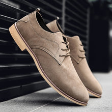 Load image into Gallery viewer, Suede leather shoes men Italian formal dress pointed toe oxford shoes