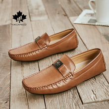 Load image into Gallery viewer, Men New Spring &amp; Summer Leather Slip-on Men&#39;s Shoes