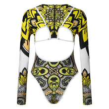 Load image into Gallery viewer, High Waist Fashion Monokini Female Beachwear African Totem