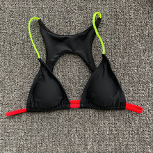 Load image into Gallery viewer, New Patchwork High Waist Push Up Padded Two Piece Swimsuit