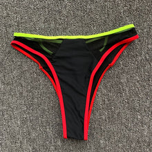 Load image into Gallery viewer, New Patchwork High Waist Push Up Padded Two Piece Swimsuit