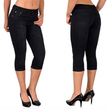 Load image into Gallery viewer, Women Black Slim-fit Solid Stretch Bottom Skinny Jeans