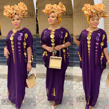 Load image into Gallery viewer, Exquisite Loose Design 2-piece Chiffon Long sleeve Dashiki Dress