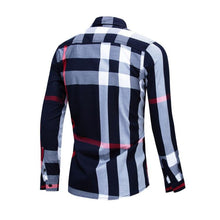 Load image into Gallery viewer, Shirt Business casual autumn long sleeve men shirts high quality 100% cotton plaid shirt men