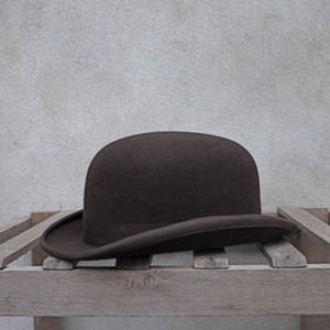 Wool Bowler Hat Women men 100% Crushable Traditional Billycock Groom Hats 4 Size S M L XL