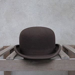 Wool Bowler Hat Women men 100% Crushable Traditional Billycock Groom Hats 4 Size S M L XL