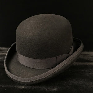 Wool Bowler Hat Women men 100% Crushable Traditional Billycock Groom Hats 4 Size S M L XL