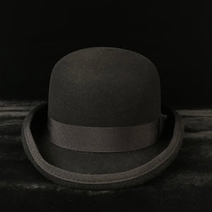 Wool Bowler Hat Women men 100% Crushable Traditional Billycock Groom Hats 4 Size S M L XL