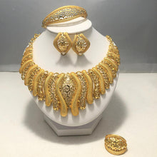 Load image into Gallery viewer, Jewelry Sets for Women Gold Color Ethiopian Pendant Necklaces Earrings Middle Eastern Arab African Wedding Jewelry